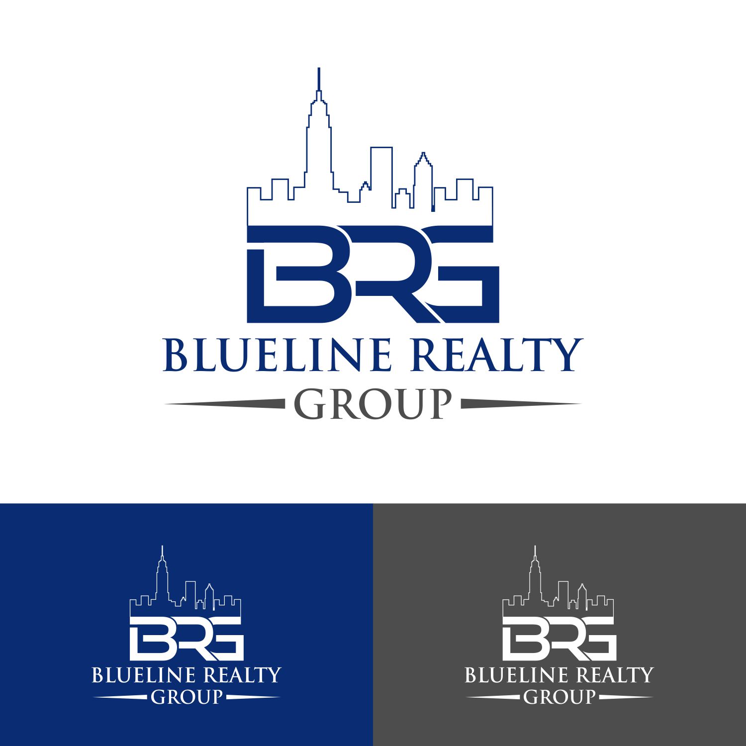 Professional, Serious, Real Estate Logo Design for Blueline Realty