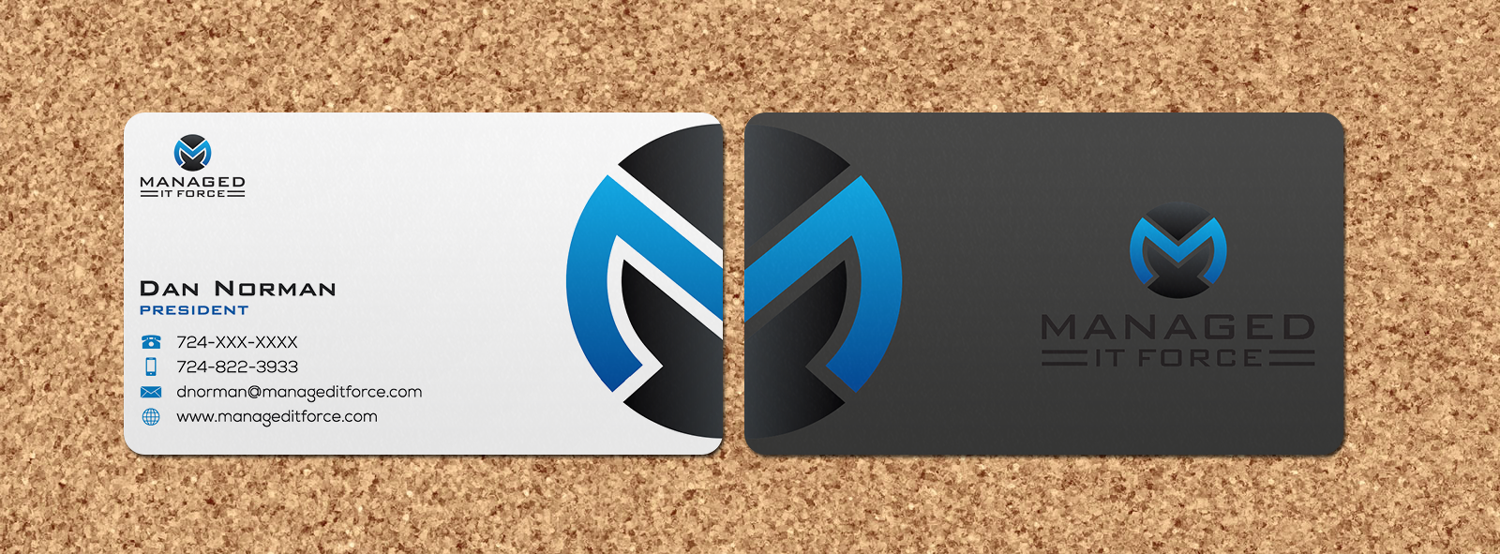 Business Card Design by Riz' for Managed IT Force, LLC | Design #12274909