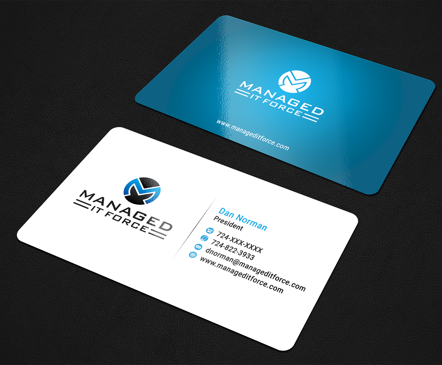 Visitenkarten-Design von premnice für Managed IT Force, LLC | Design #12271412