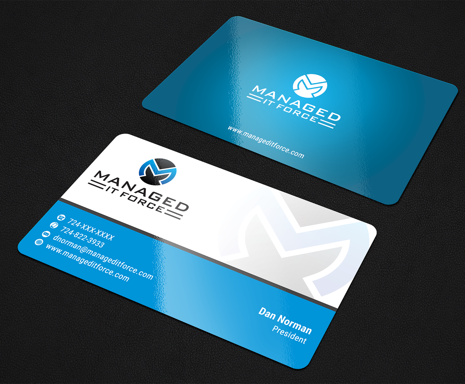 Visitenkarten-Design von premnice für Managed IT Force, LLC | Design #12271419