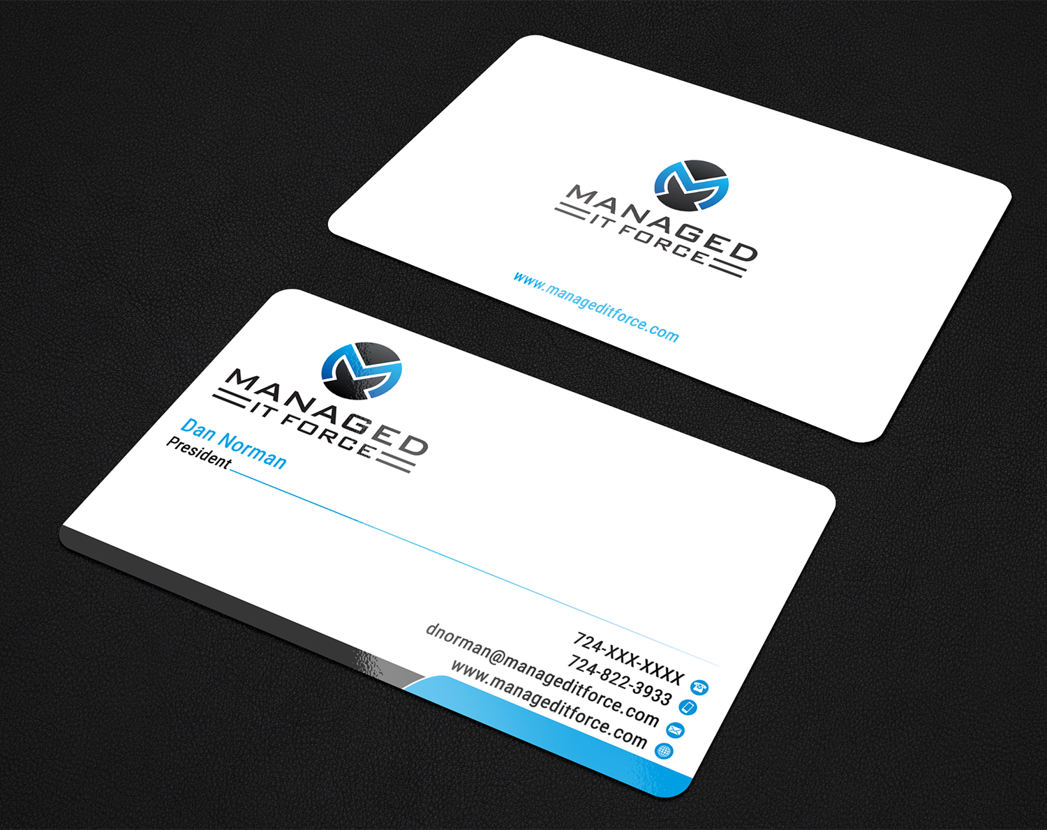Visitenkarten-Design von premnice für Managed IT Force, LLC | Design #12272756
