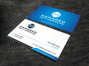 Business Card Design by SKYdesign for Managed IT Force, LLC | Design: #12269591
