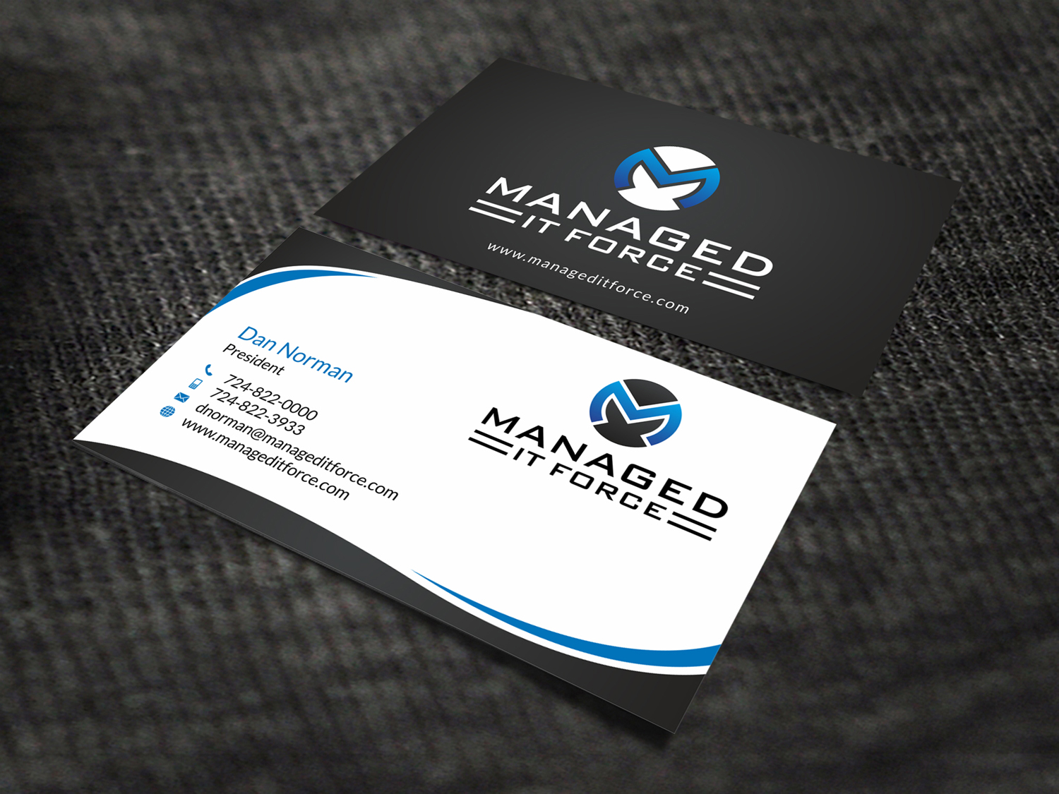 Business Card Design by SKYdesign for Managed IT Force, LLC | Design #12274193