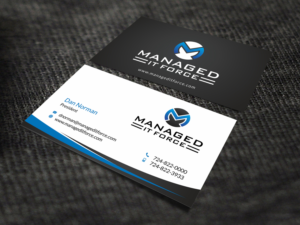 Business Card Design by SKYdesign for Managed IT Force, LLC | Design: #12274200