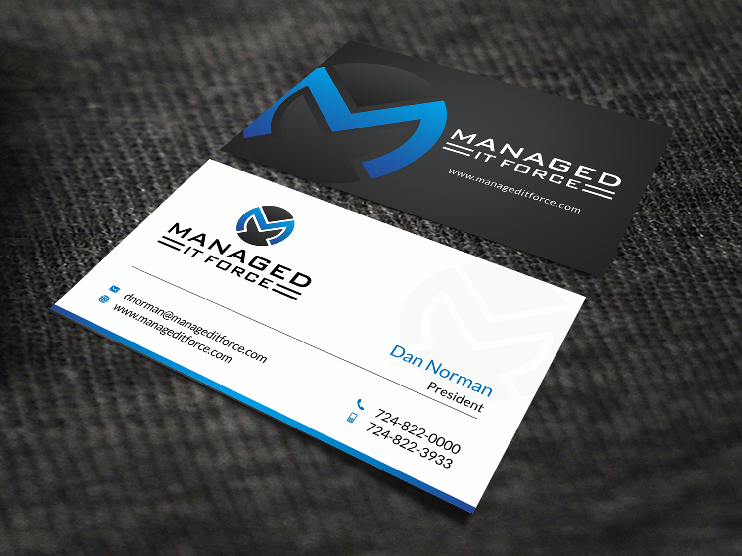 Business Card Design by SKYdesign for Managed IT Force, LLC | Design #12274201