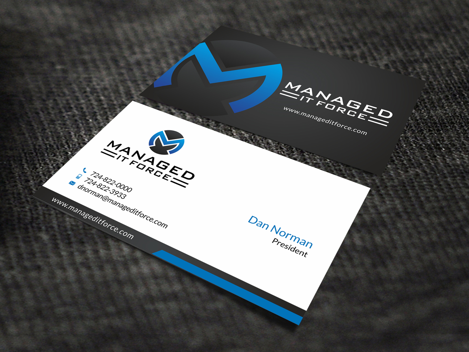 Business Card Design by SKYdesign for Managed IT Force, LLC | Design #12274202