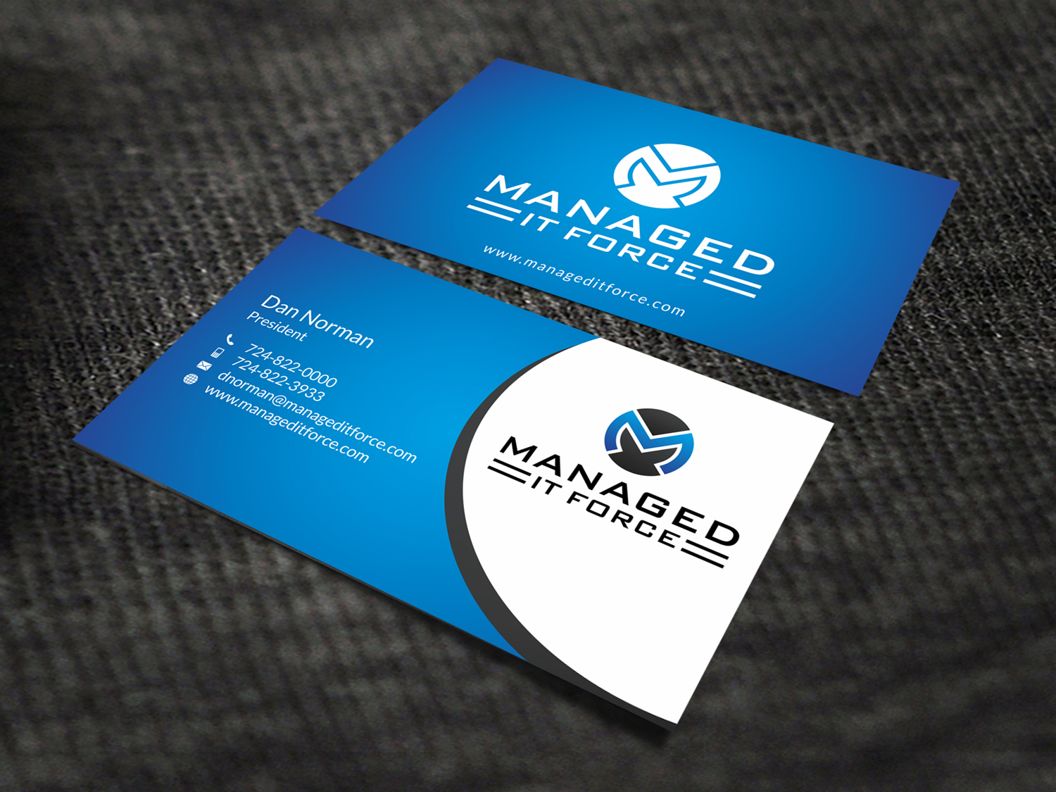 Business Card Design by SKYdesign for Managed IT Force, LLC | Design #12274205
