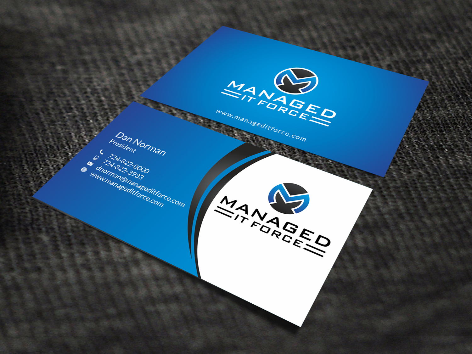 Business Card Design by SKYdesign for Managed IT Force, LLC | Design #12274510