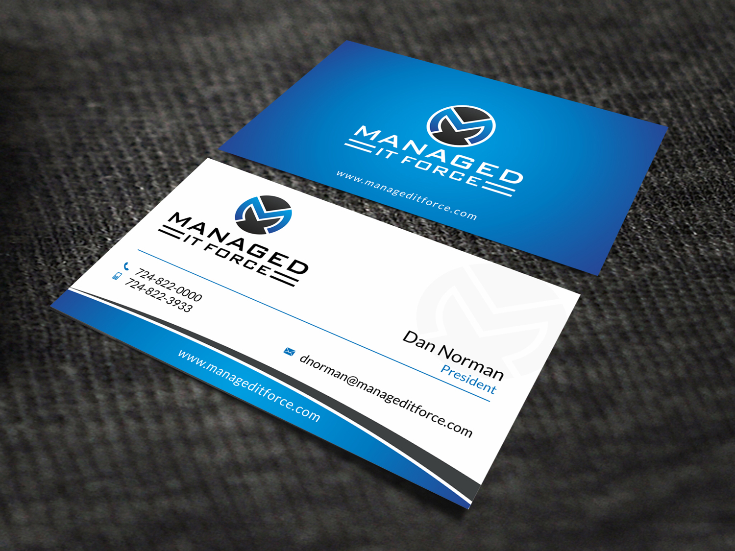 Business Card Design by SKYdesign for Managed IT Force, LLC | Design #12274816