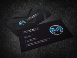 Business Card Design by Atvento Graphics for Managed IT Force, LLC | Design #12267795