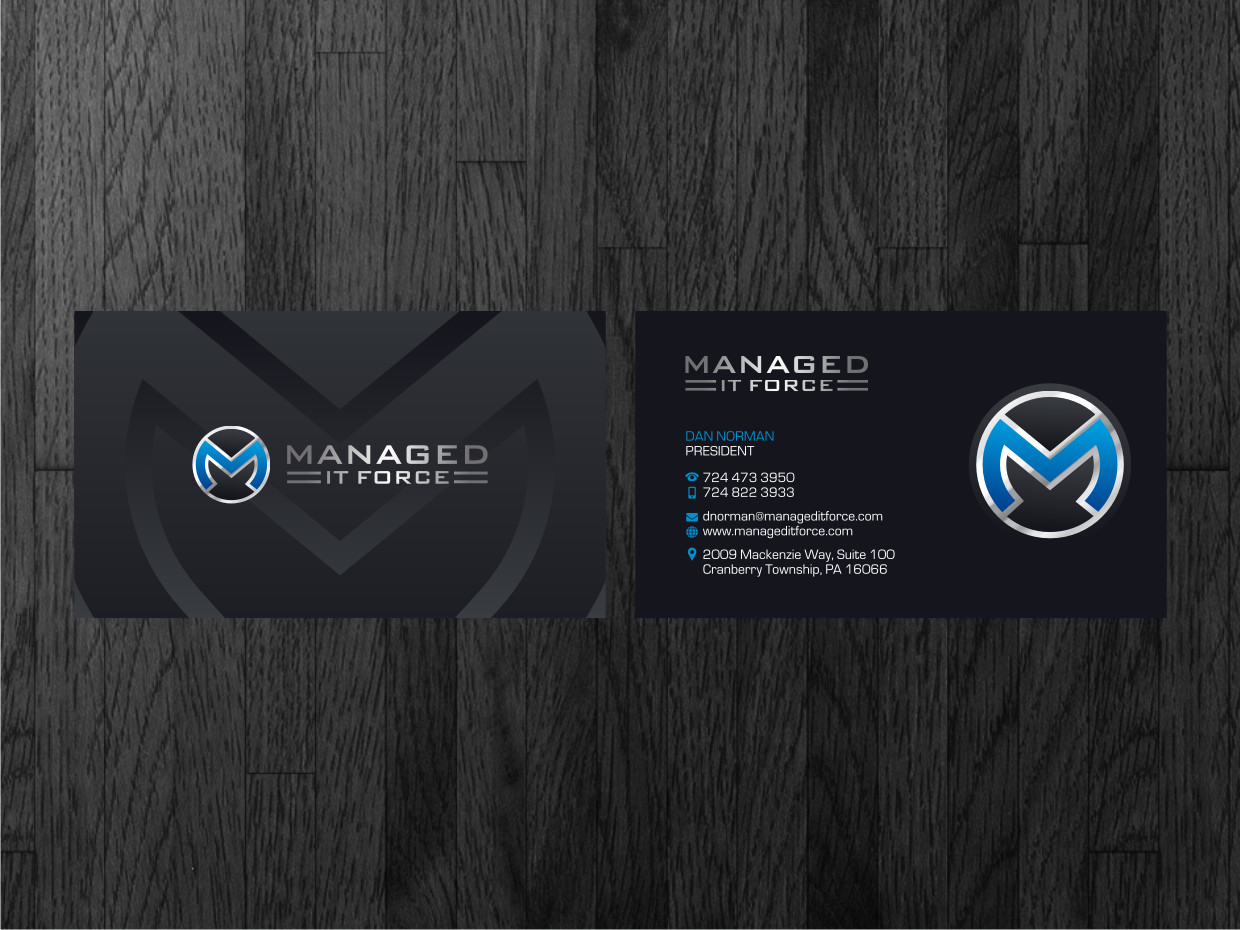 Visitenkarten-Design von Atvento Graphics für Managed IT Force, LLC | Design #12298139
