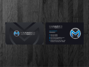 Business Card Design by Atvento Graphics for Managed IT Force, LLC | Design: #12298330