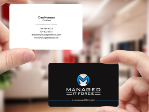 Business Card Design by Creations Box 2015 for Managed IT Force, LLC | Design: #12274774