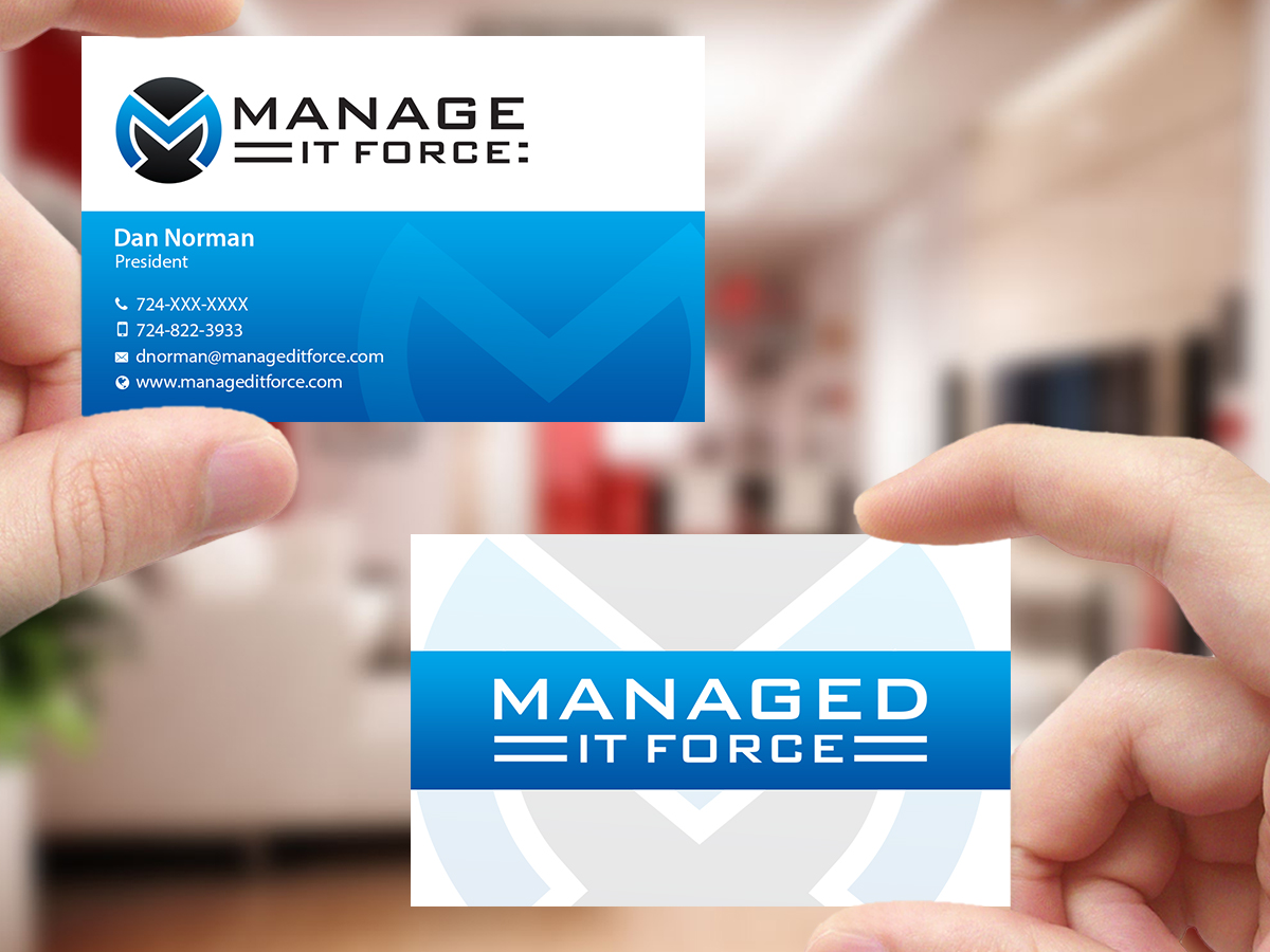 Visitenkarten-Design von Creations Box 2015 für Managed IT Force, LLC | Design #12274776