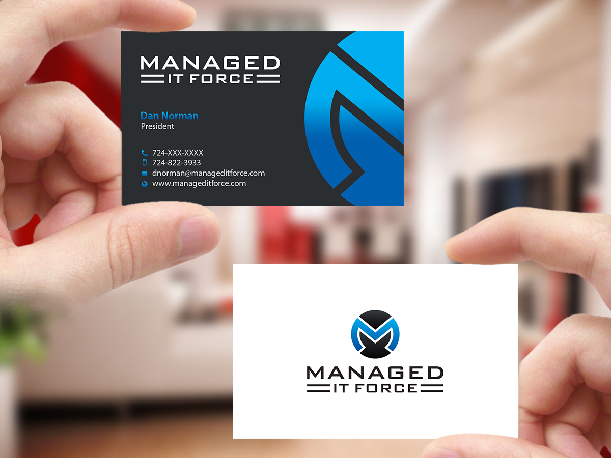 Diseño de Tarjeta de Presentación por Creations Box 2015 para Managed IT Force, LLC | Diseño #12274793