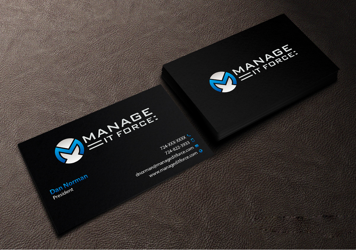 Business Card Design by Creations Box 2015 for Managed IT Force, LLC | Design #12274796