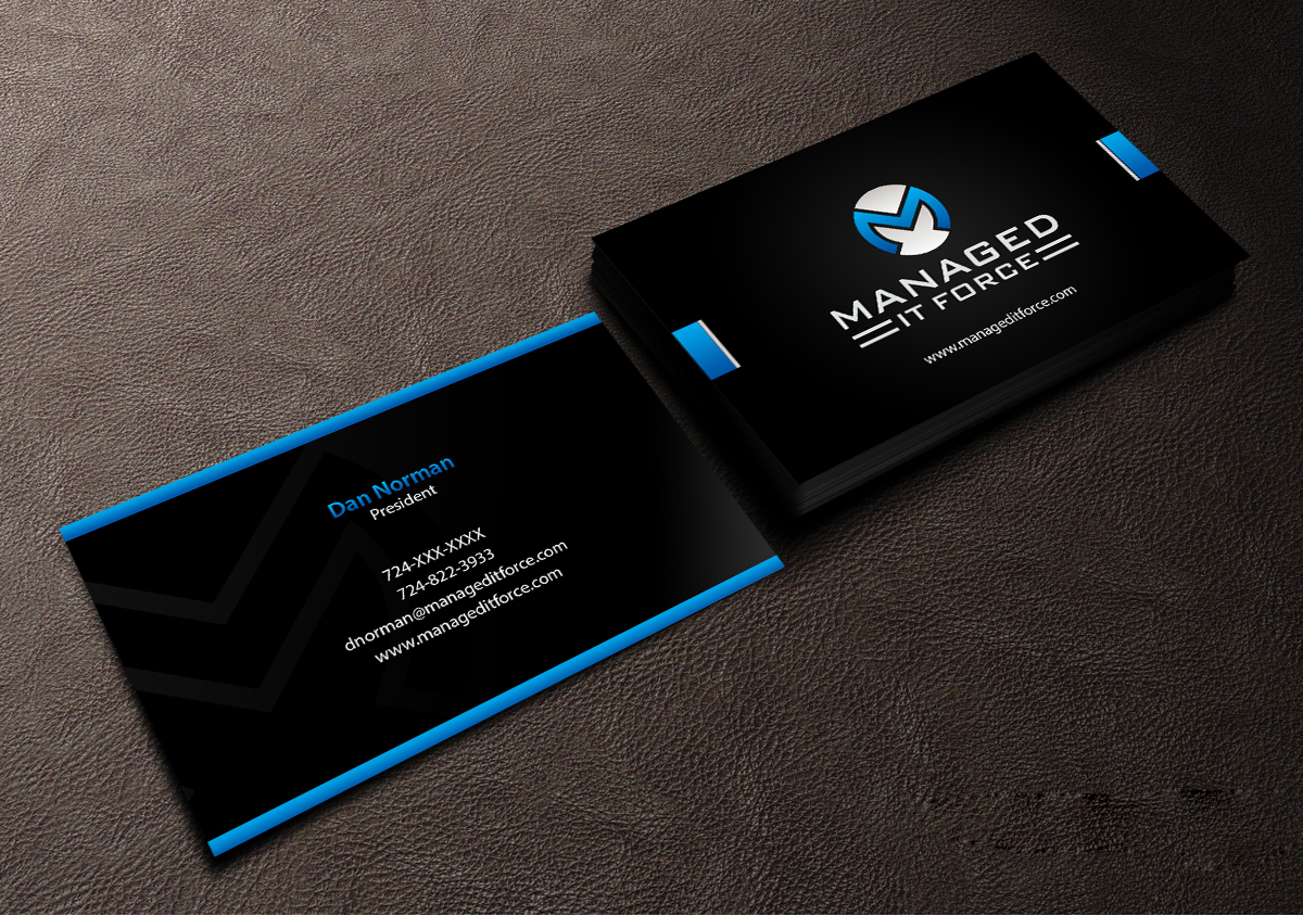 Business Card Design by Creations Box 2015 for Managed IT Force, LLC | Design #12274797