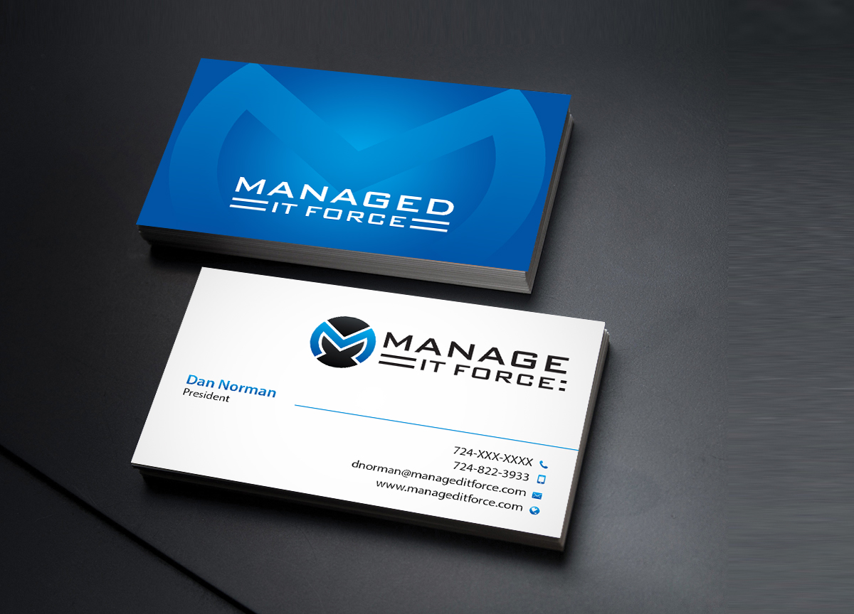 Business Card Design by Creations Box 2015 for Managed IT Force, LLC | Design #12274798