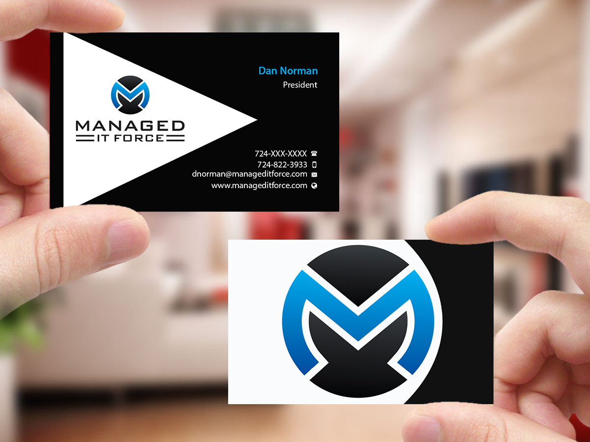 Diseño de Tarjeta de Presentación por Creations Box 2015 para Managed IT Force, LLC | Diseño #12274818