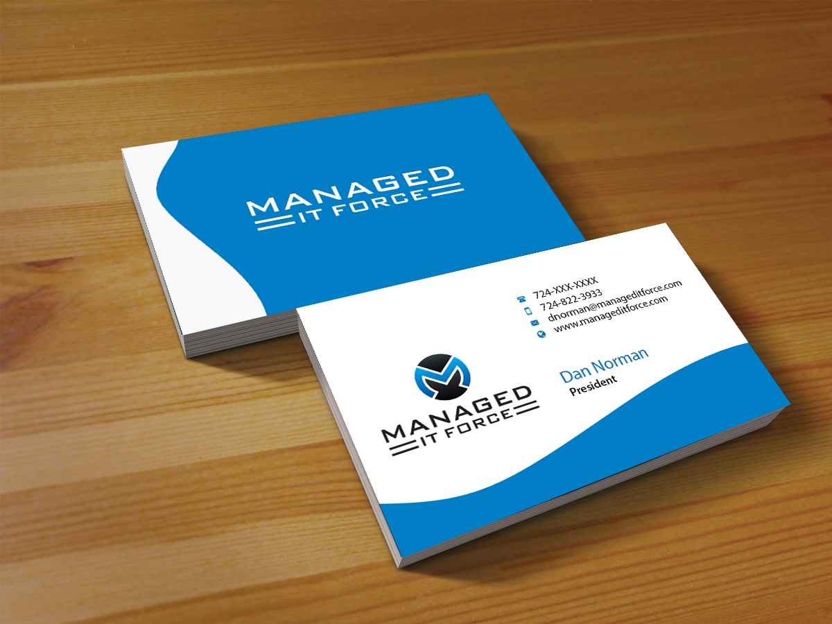 Business Card Design by Creations Box 2015 for Managed IT Force, LLC | Design #12274822