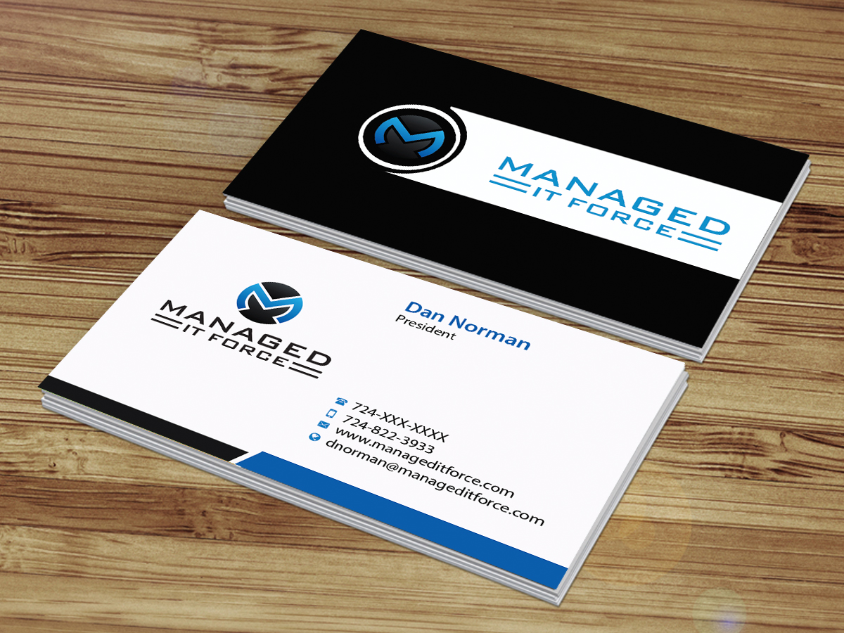 Business Card Design by Creations Box 2015 for Managed IT Force, LLC | Design #12274825