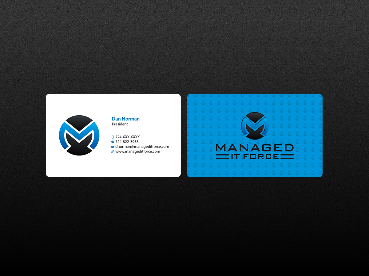 Business Card Design by Creations Box 2015 for Managed IT Force, LLC | Design #12274833