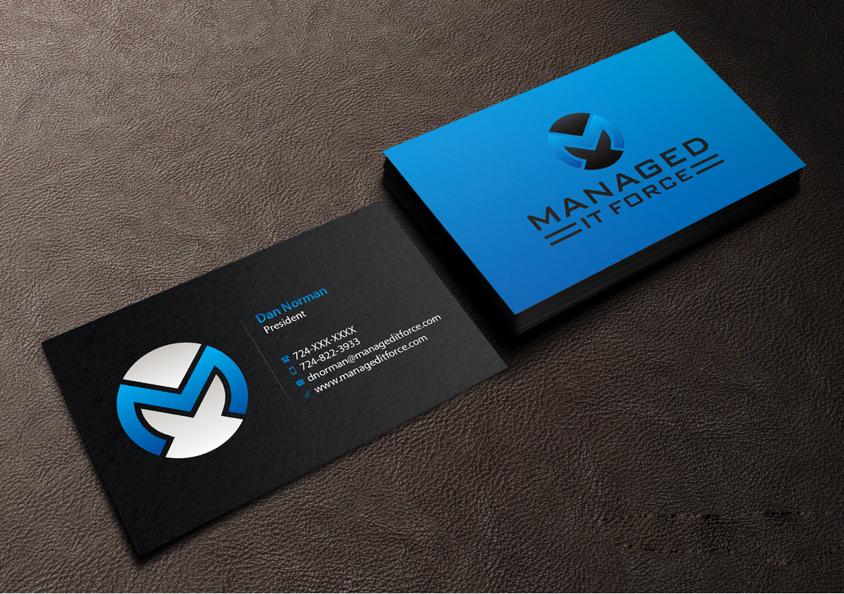 Diseño de Tarjeta de Presentación por Creations Box 2015 para Managed IT Force, LLC | Diseño #12274837