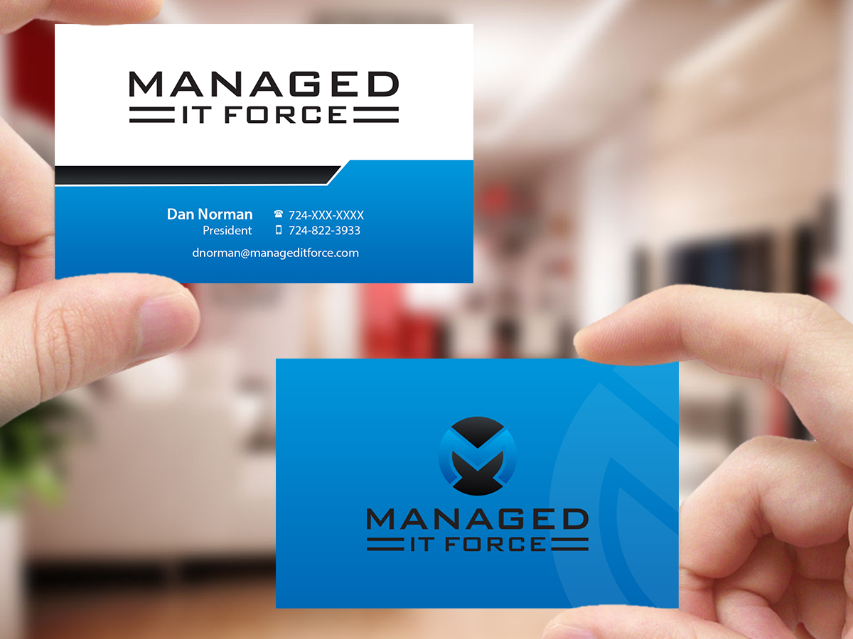 Business Card Design by Creations Box 2015 for Managed IT Force, LLC | Design #12274838