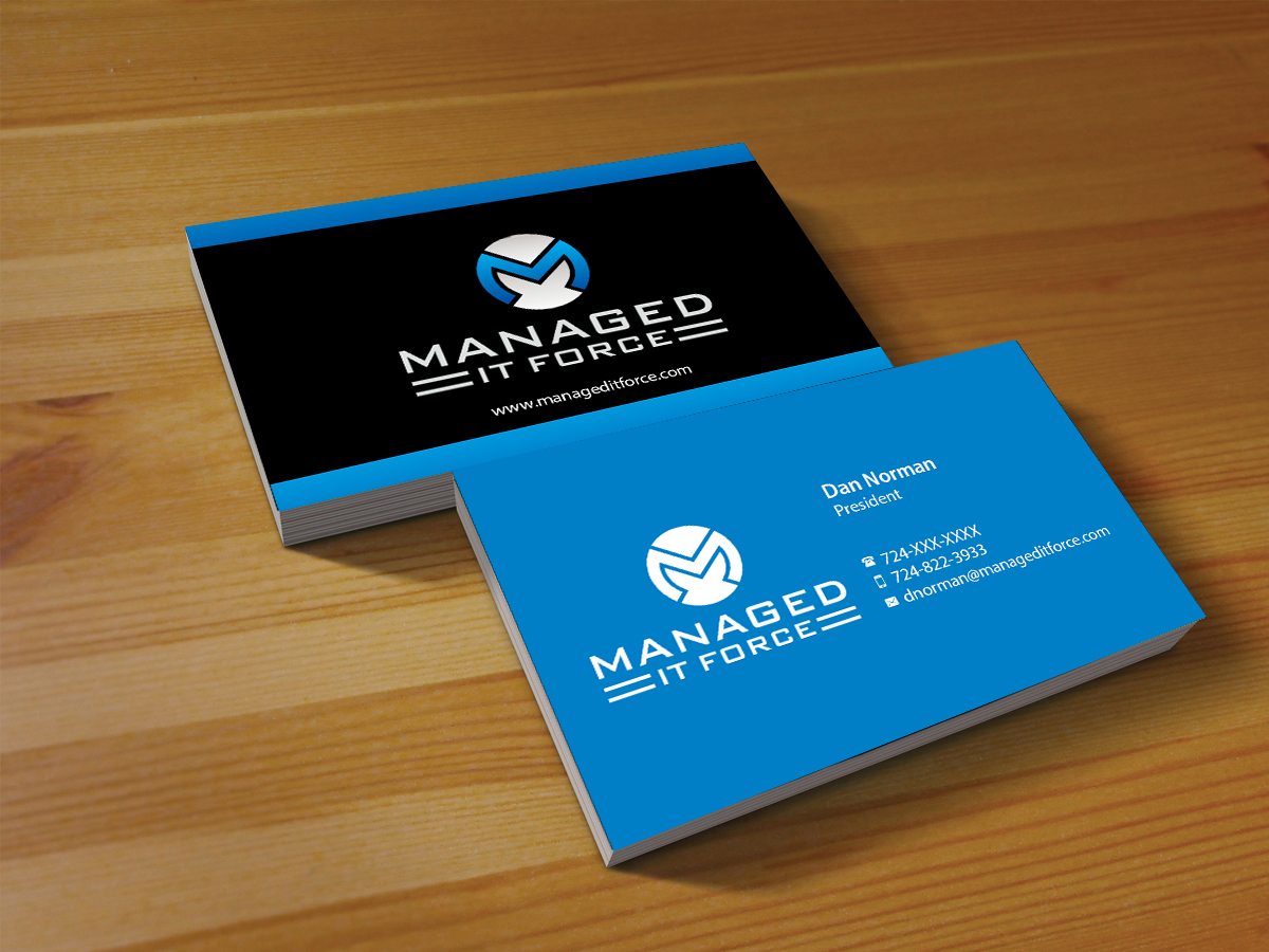 Business Card Design by Creations Box 2015 for Managed IT Force, LLC | Design #12274839