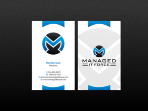 Business Card Design by Creations Box 2015 for Managed IT Force, LLC | Design: #12286747
