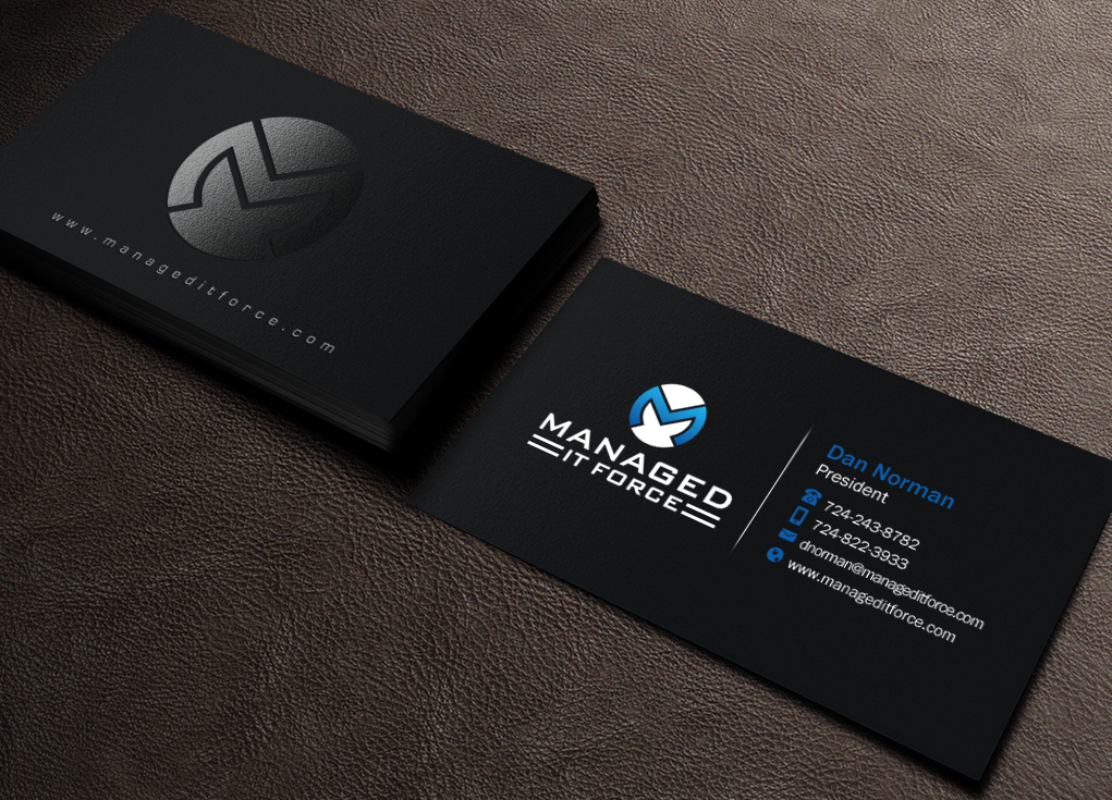 Diseño de Tarjeta de Presentación por Brand aid para Managed IT Force, LLC | Diseño #12270226