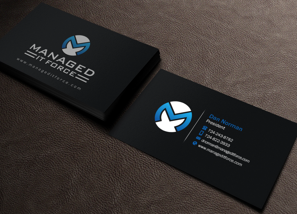 Diseño de Tarjeta de Presentación por Brand aid para Managed IT Force, LLC | Diseño #12270233