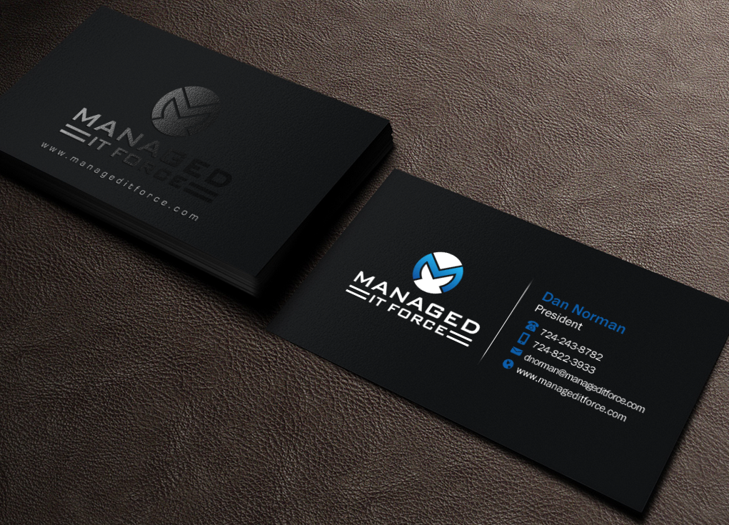 Diseño de Tarjeta de Presentación por Brand aid para Managed IT Force, LLC | Diseño #12272762
