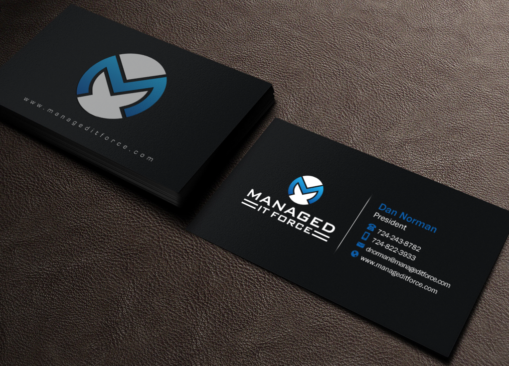Visitenkarten-Design von Brand aid für Managed IT Force, LLC | Design #12272764