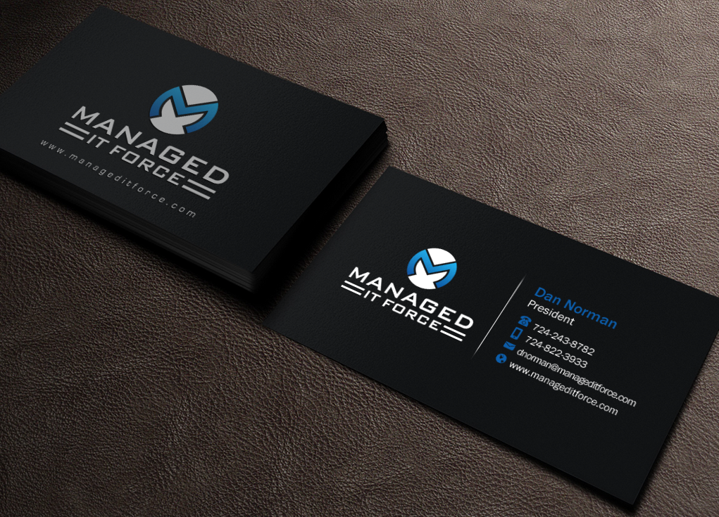 Business Card Design by Brand aid for Managed IT Force, LLC | Design #12272766