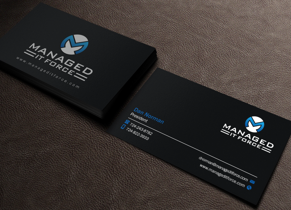 Business Card Design by Brand aid for Managed IT Force, LLC | Design #12272768