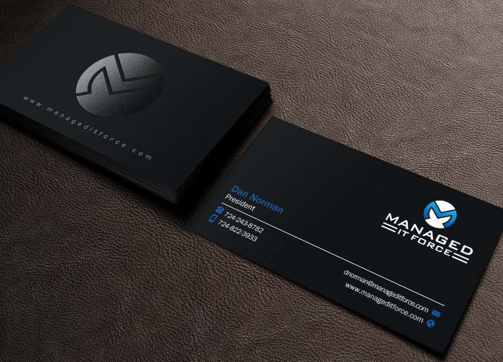 Business Card Design by Brand aid for Managed IT Force, LLC | Design #12272769