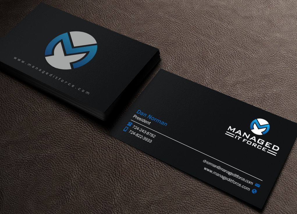 Business Card Design by Brand aid for Managed IT Force, LLC | Design #12272770