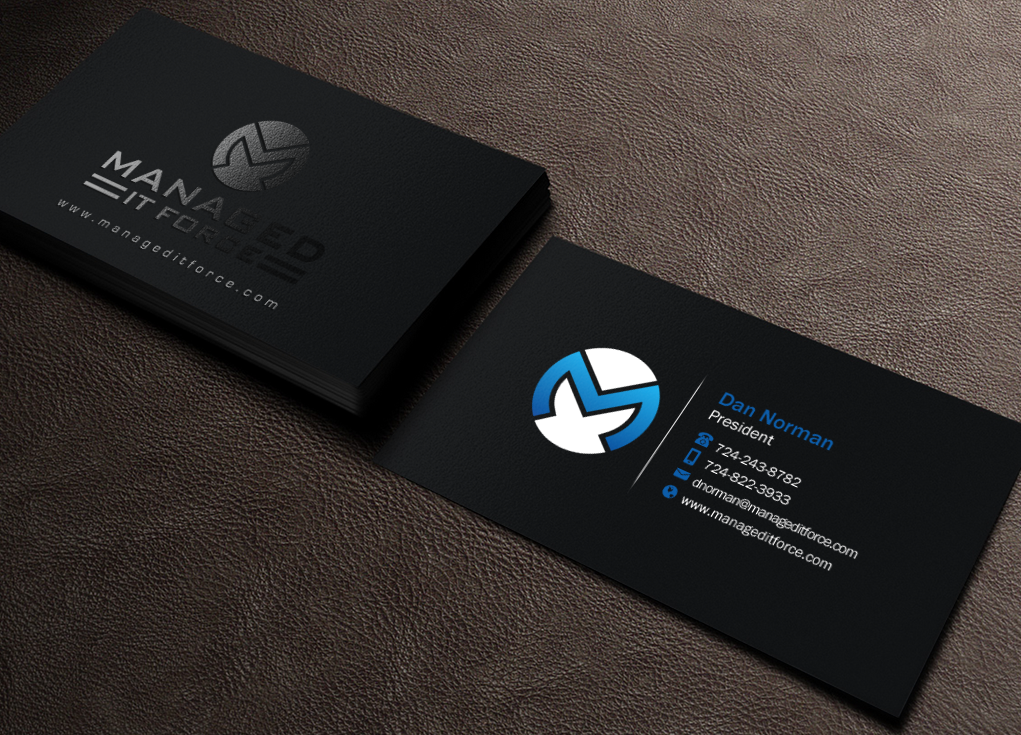Business Card Design by Brand aid for Managed IT Force, LLC | Design #12272771