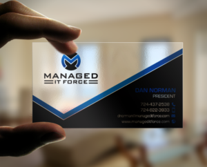 Business Card Design by chandrayaan.creative for Managed IT Force, LLC | Design: #12273420