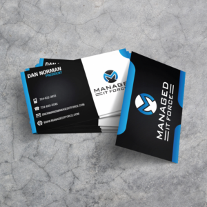 Business Card Design by Asad_designs3 for Managed IT Force, LLC | Design #12288818