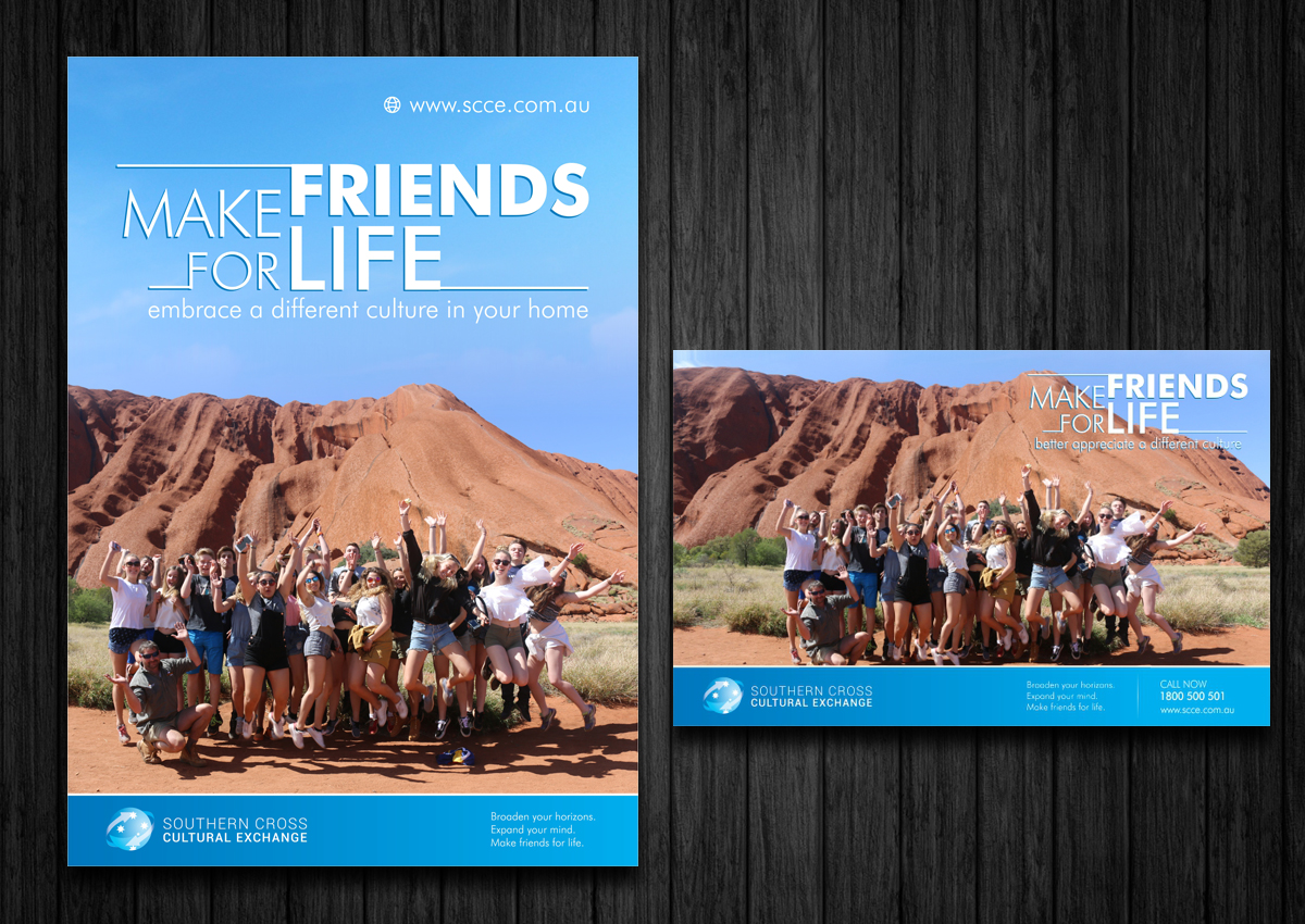 Advertisement Design by ecorokerz for Southern Cross Cultural Exchange | Design #12283207