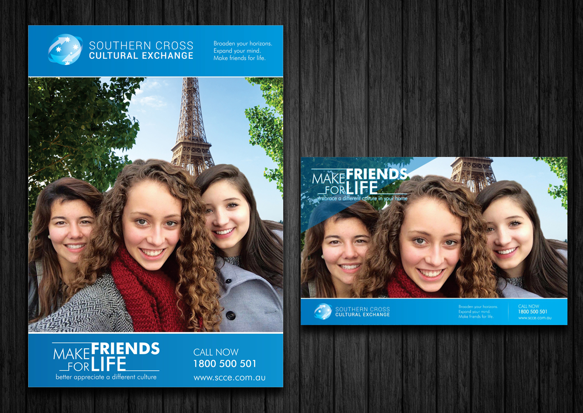 Advertisement Design by ecorokerz for Southern Cross Cultural Exchange | Design #12283209