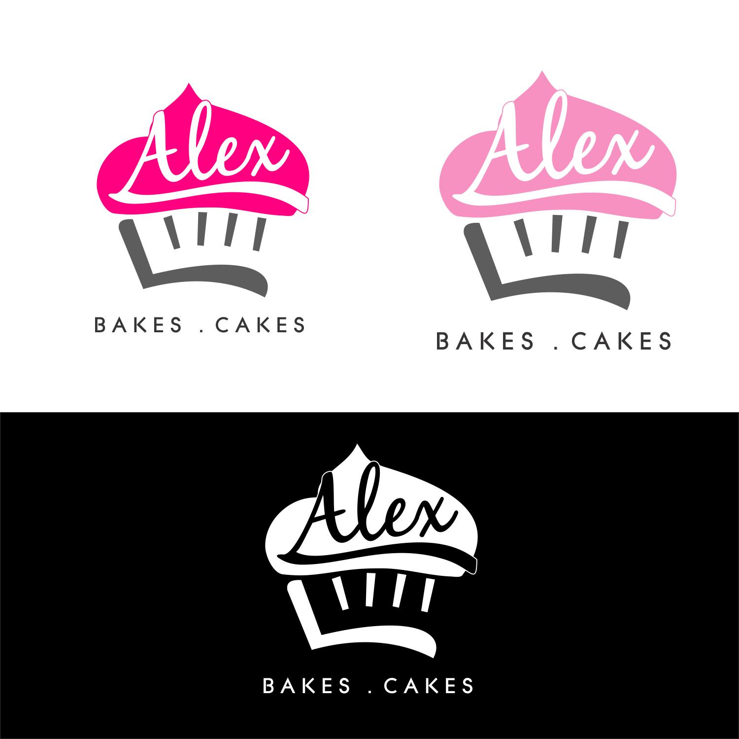 Logo Design by Mathan Jawahar for Alex Bakes Cakes | Design #12312264