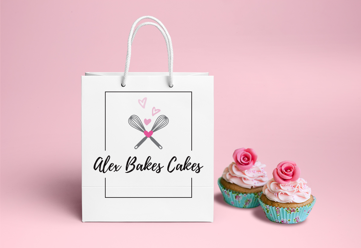Logo Design by Hues Designs for Alex Bakes Cakes | Design #12336837