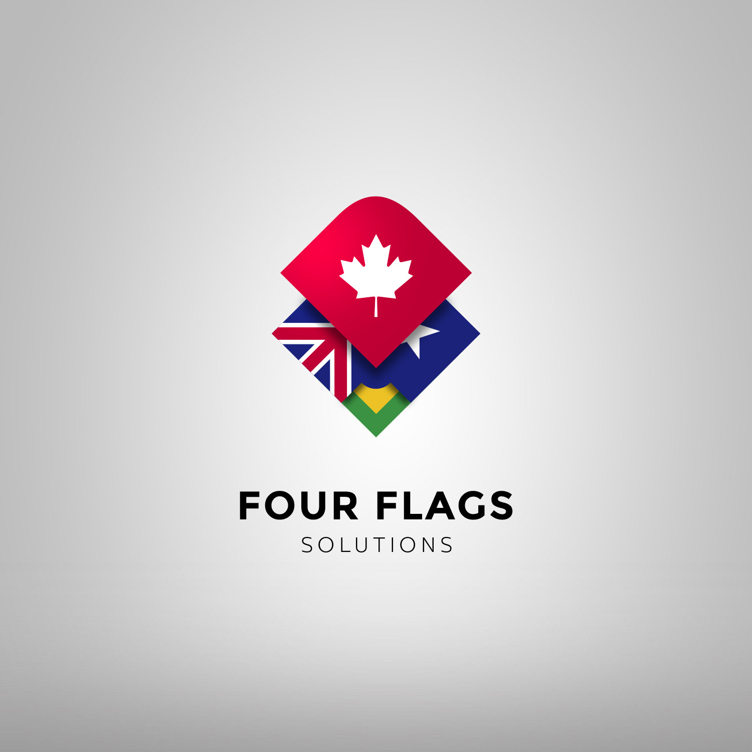 Logo Design by Oveja Quiroga for 4 Flag Solutions | Design #12277469