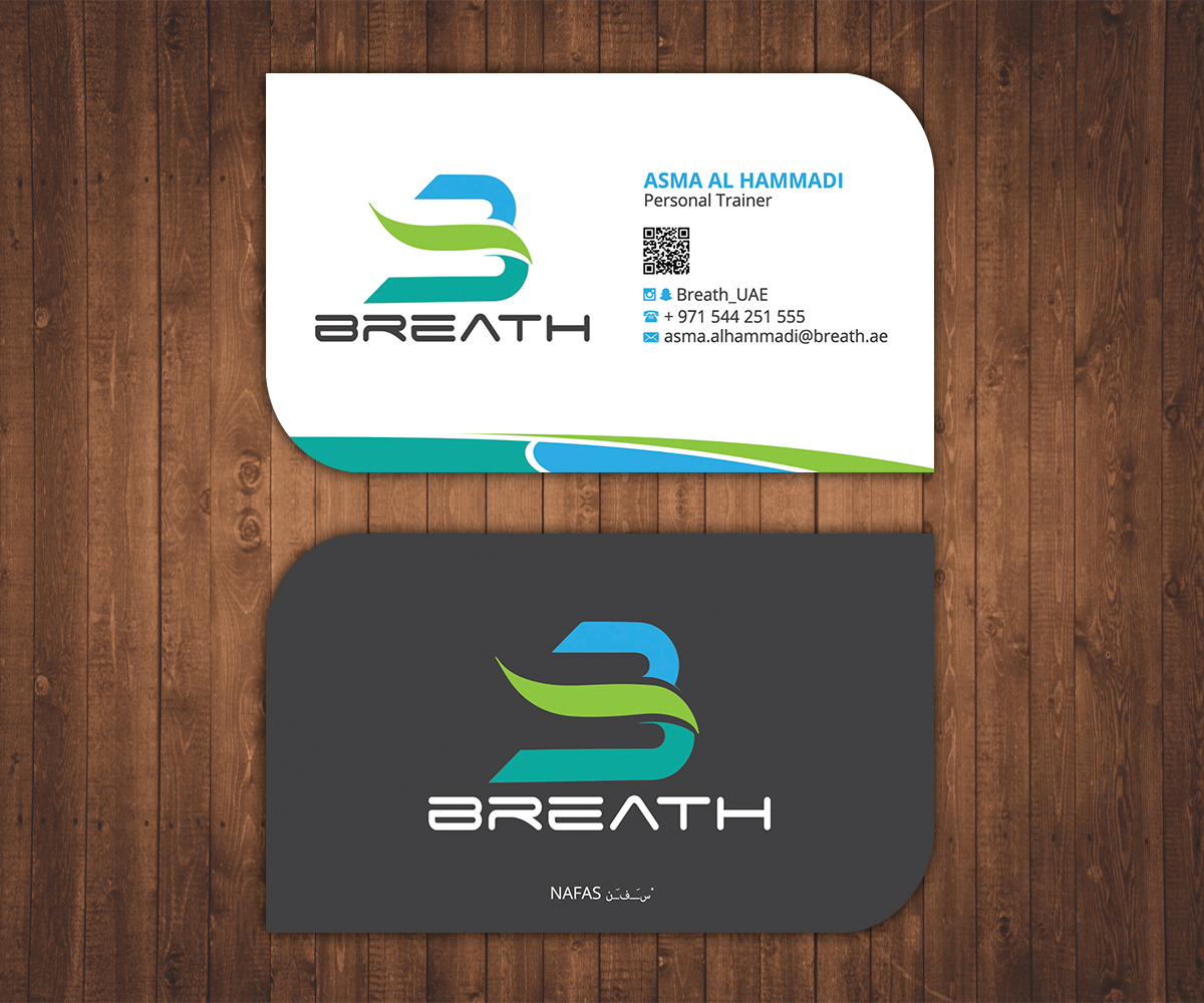 Visitenkarten-Design von Stylez Designz für BREATH | Design #12311306