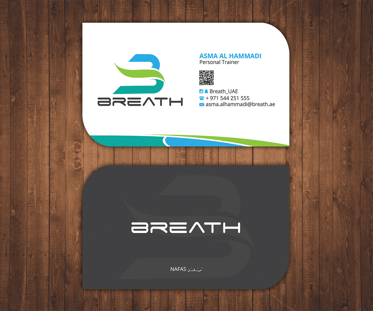 Visitenkarten-Design von Stylez Designz für BREATH | Design #12311309