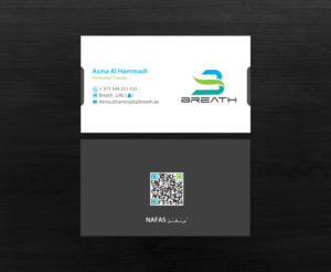 Visitenkarten-Design von chandrayaan.creative für BREATH | Design: #12304086