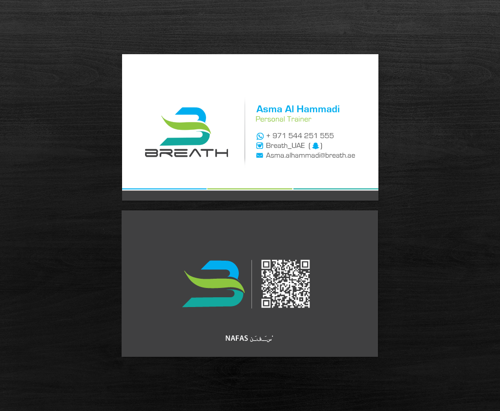Visitenkarten-Design von chandrayaan.creative für BREATH | Design #12304088
